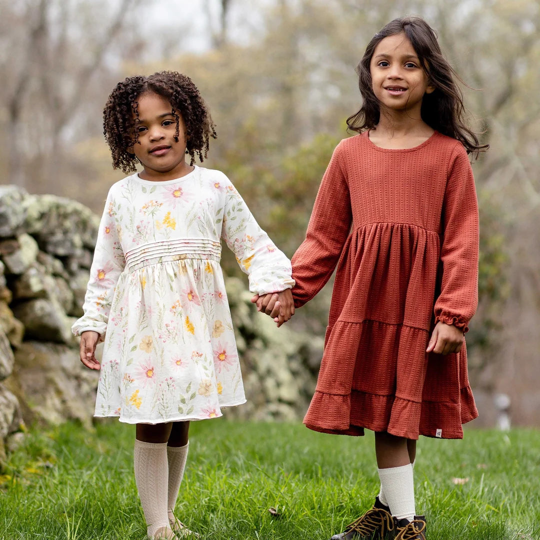 Burts Bees Dotted Rib Sequoia Bark Dress