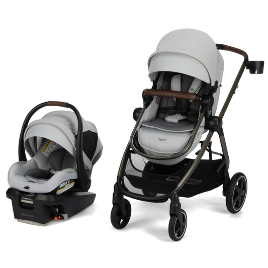 Maxi-Cosi Zelia2 Luxe+ 5-in-1 Travel System with Mico Luxe+ - Arctic Frost