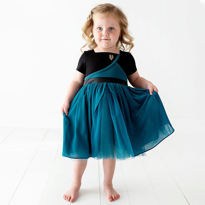 Taylor Joelle Teal Gown with Cape