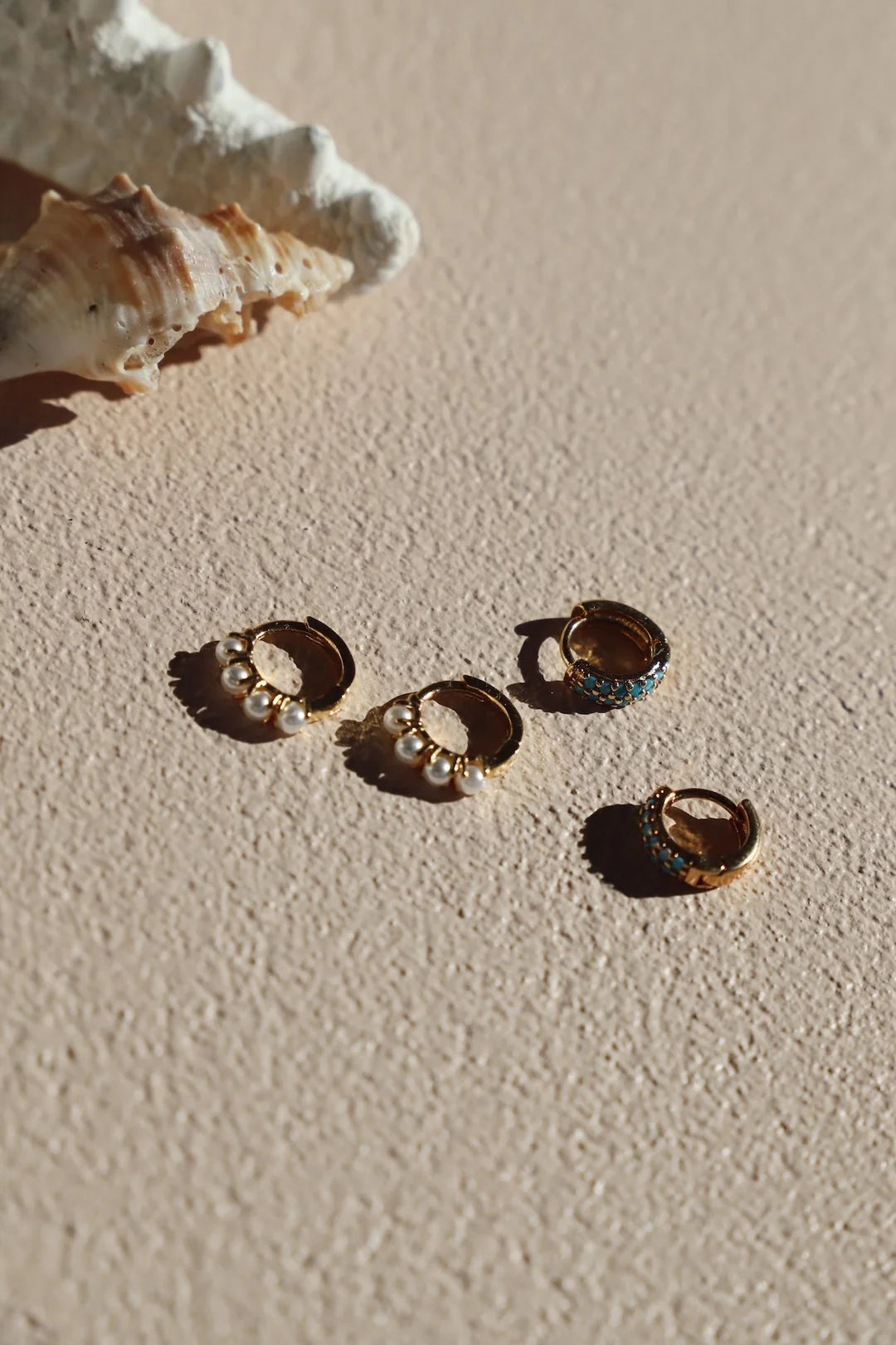 Katie Waltman Jewelry Mini Pearl Hoops