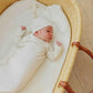 Copper Pearl Knit Top Hat  (0-4M) - Cru