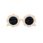 The Baby Cubby Kids' Flower Sunglasses - Ivory with Grey Lenses