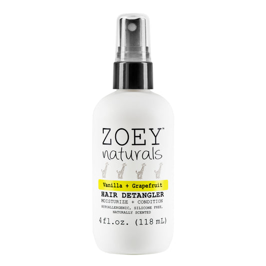 Zoey Naturals Hair Detangler - 4 fl oz - Vanilla + Grapefruit
