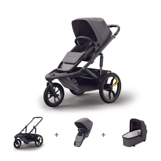 Veer Switch&Jog Luxe Infant Essentials Bundle - &Jog Jogging Frame / Switchback Seat Luxe / Bassinet
