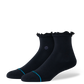 Stance Women's Ruffle Quarter Socks - Icon Quarter - Black