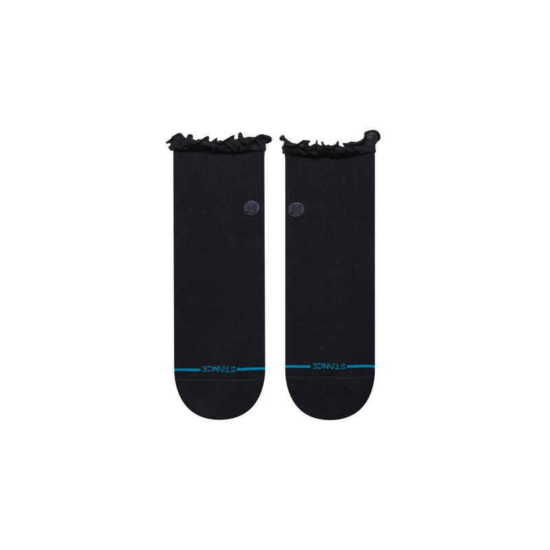 Stance Women's Ruffle Quarter Socks - Icon Quarter - Black