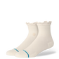 Stance Women's Ruffle Quarter Socks - Icon Quarter - White