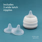 Babaloo Wide Latch Replacement Nipples 3-Pack