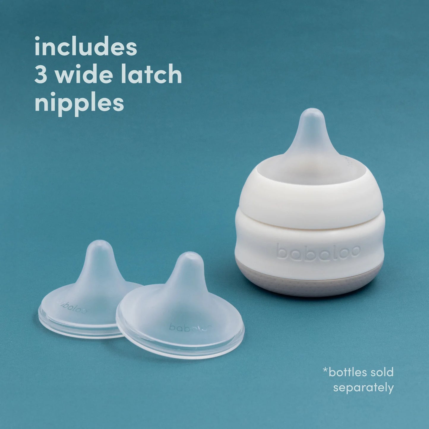 Babaloo Wide Latch Replacement Nipples 3-Pack