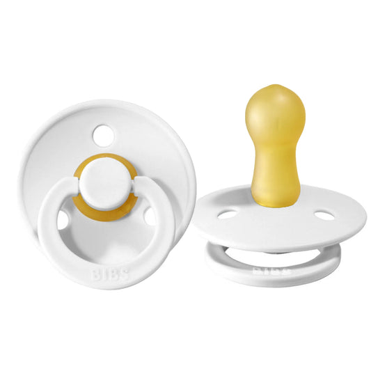 BIBS Colour 2-Pack Pacifier Set - White