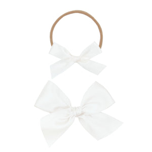 Lou Lou and Company Satin Bow Headband - Large