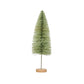 Creative Co-op Sisal Bottle Brush Tree with Wood Base - 3.5" x 11" - Mint Green