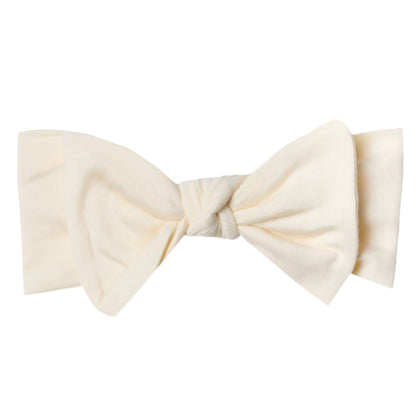Copper Pearl Knit Headband Bow - Yuma