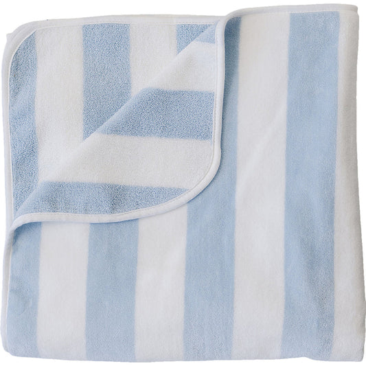 Mebie Baby Hooded Beach Towel - Seaside Stripe