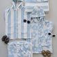 Mebie Baby Hooded Beach Towel - Seaside Stripe