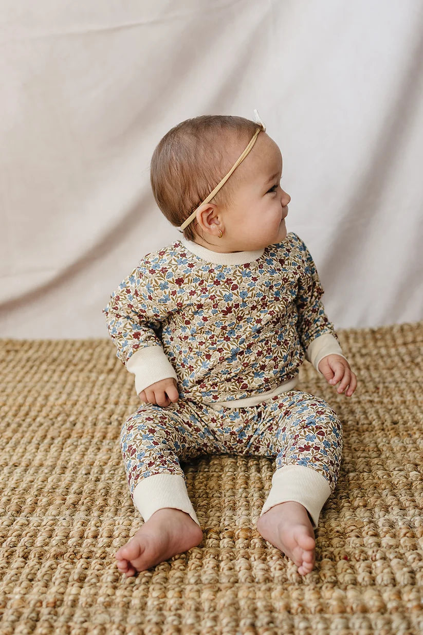 Mebie Baby Desert Floral French Terry Set