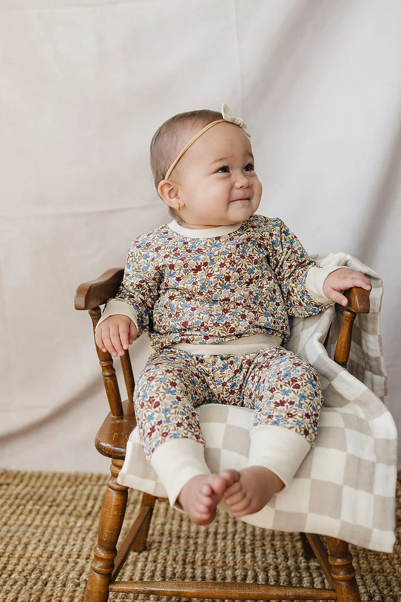 Mebie Baby Desert Floral French Terry Set