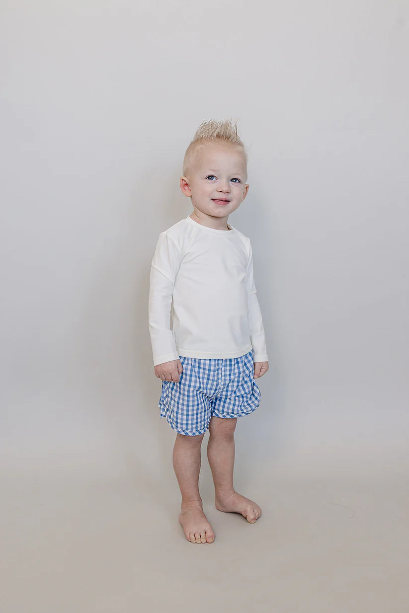 Mebie Baby Gingham Swim Shorts