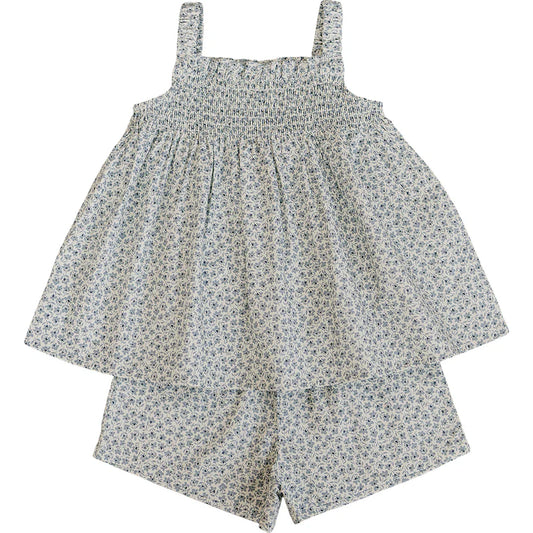 Mebie Baby Blossom Tank Short Set