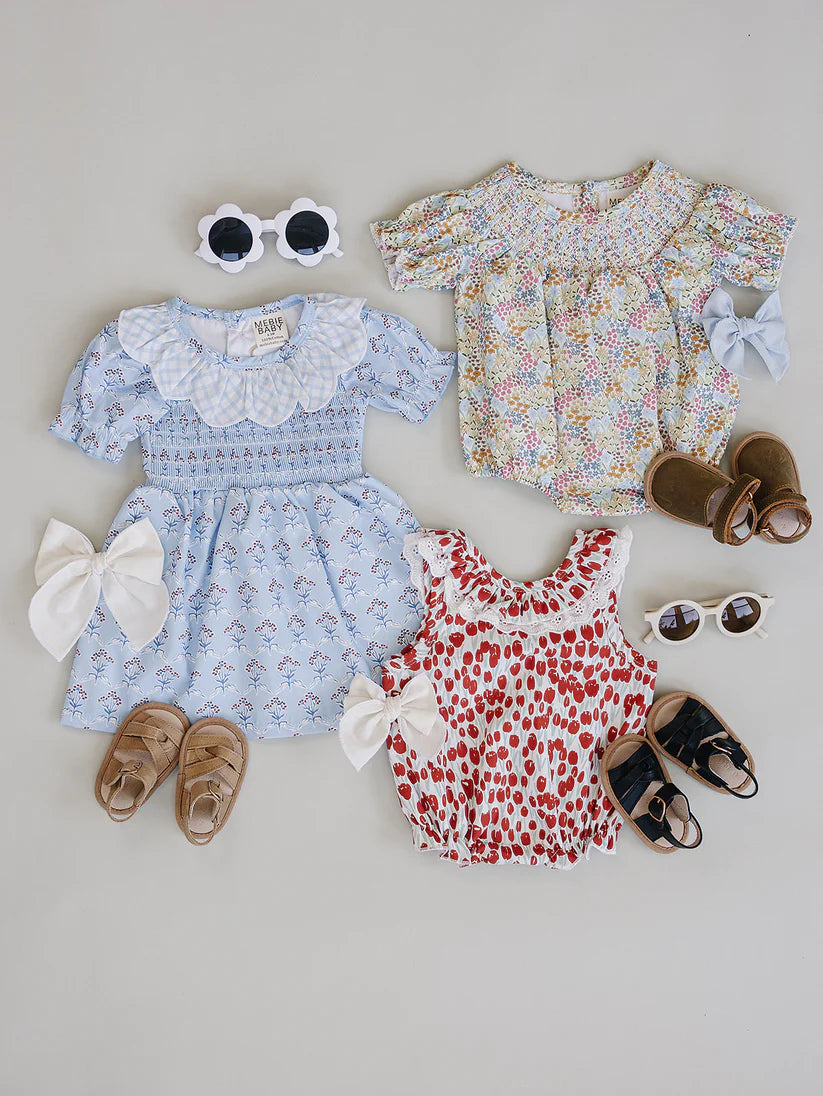 Mebie Baby Blue Meadow Dress