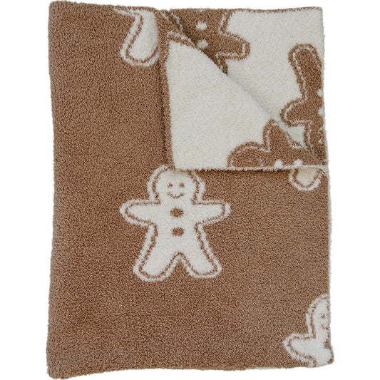 Mebie Baby Plush Blanket - Gingerbread