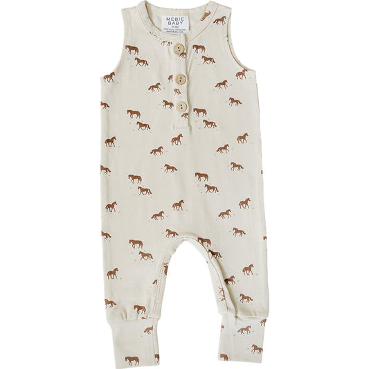 Mebie Baby Tank Romper - Horse