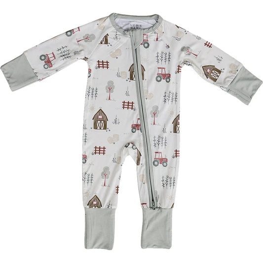 Mebie Baby Farmhouse Bamboo Zipper