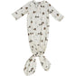 Mebie Baby Ducks Ribbed Bamboo Knot Gown