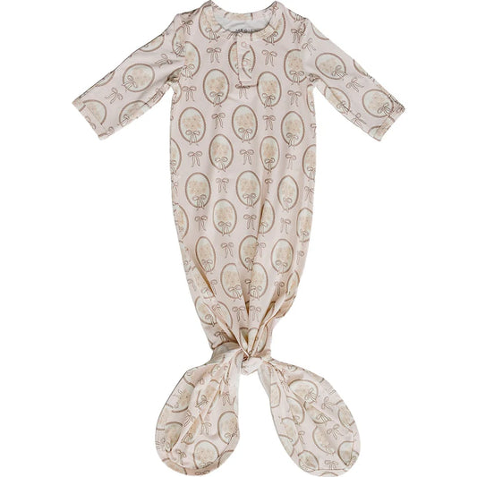 Mebie Baby Vintage Bouquet Bamboo Knot Gown