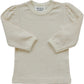Mebie Baby Cream Pointelle Long Sleeve Tee