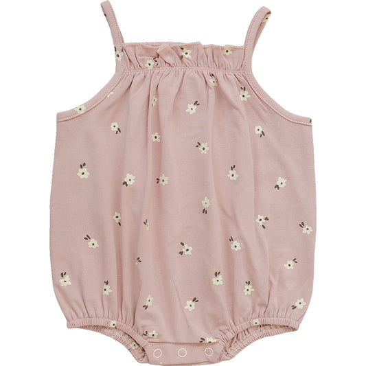 Mebie Baby Floral Tank Bubble Romper