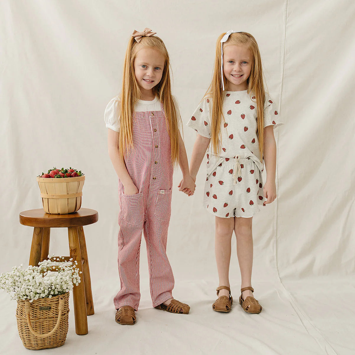 Mebie Baby Short Set - Strawberry