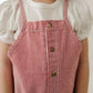 Mebie Baby Stripe Overalls - Red