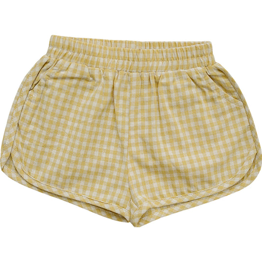 Mebie Baby Gingham Shorts - Yellow