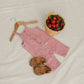 Mebie Baby Stripe Overalls - Red