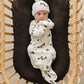 Mebie Baby Ducks Ribbed Bamboo Knot Gown