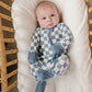 Mebie Baby Bamboo Zipper Footie - Blue Checkered