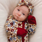 Mebie Baby Bamboo Zipper Footie - Desert Floral