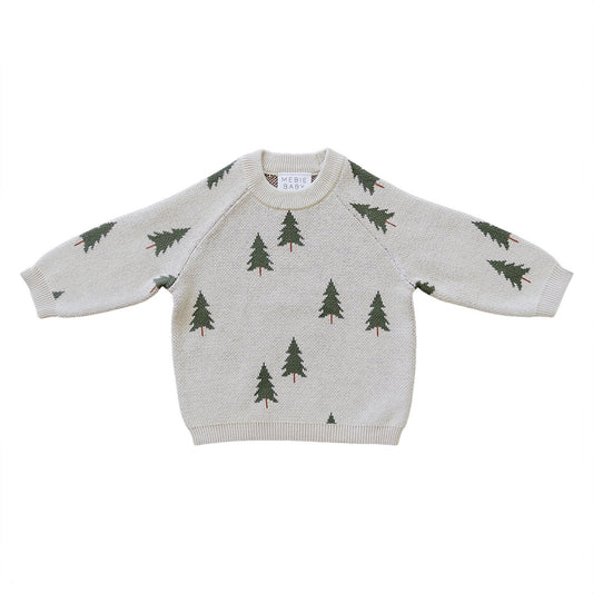 Mebie Baby Knit Sweater - Pine Tree