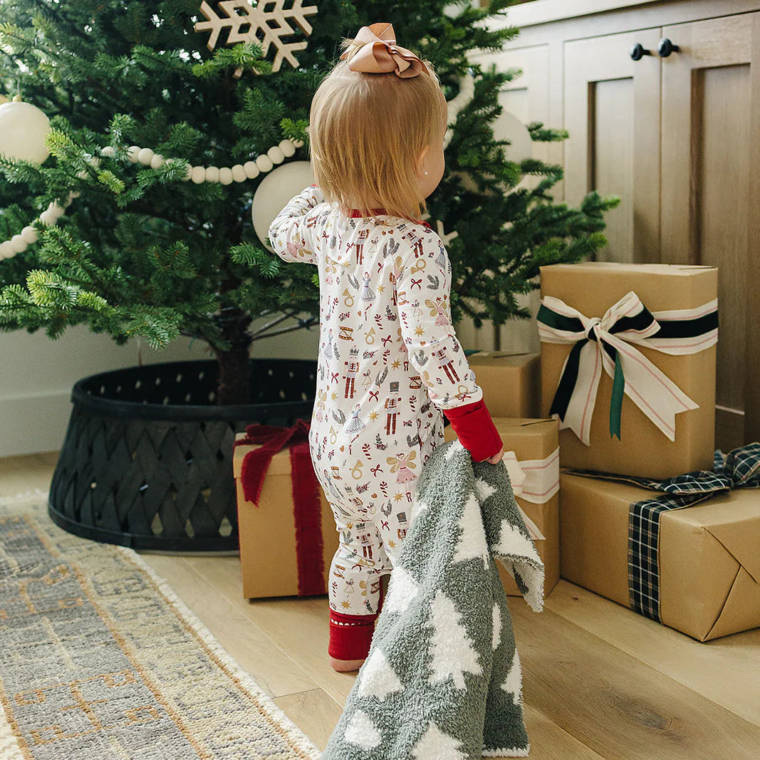 Mebie Baby Plush Blanket - Pines