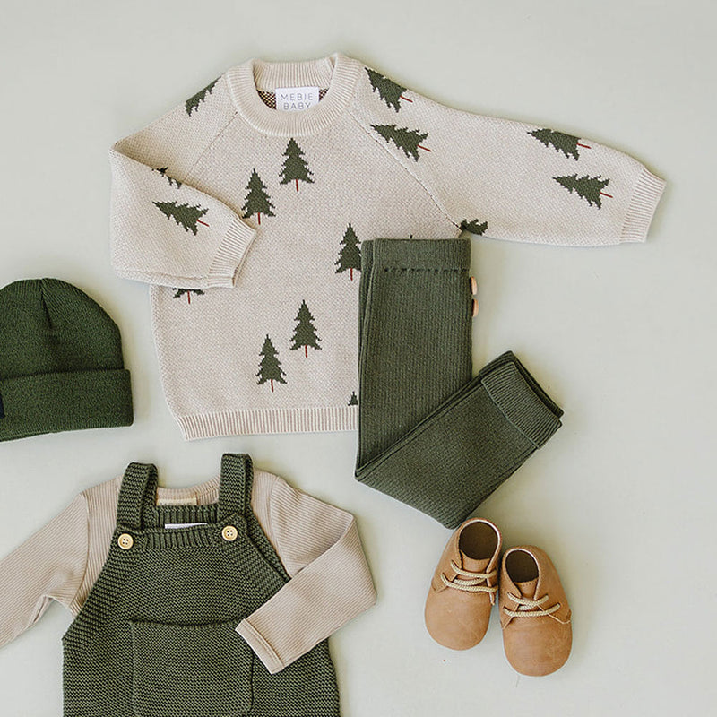 Mebie Baby Knit Sweater - Pine Tree
