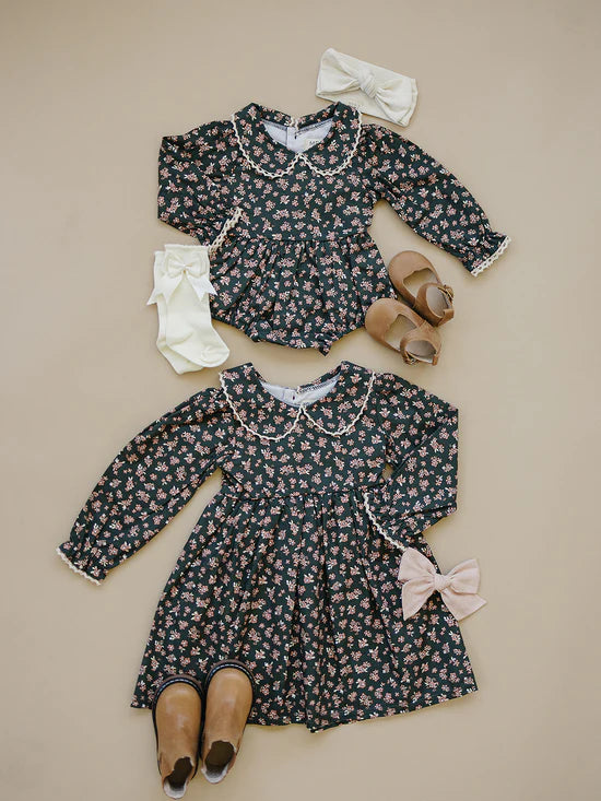 Mebie Baby Olive Bloom Dress