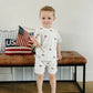 Mebie Baby Flag Button Short Set