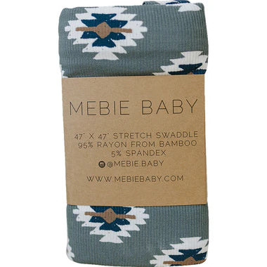 Mebie Baby Ribbed Bamboo Stretch Swaddle