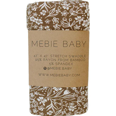 Mebie Baby Ribbed Bamboo Stretch Swaddle