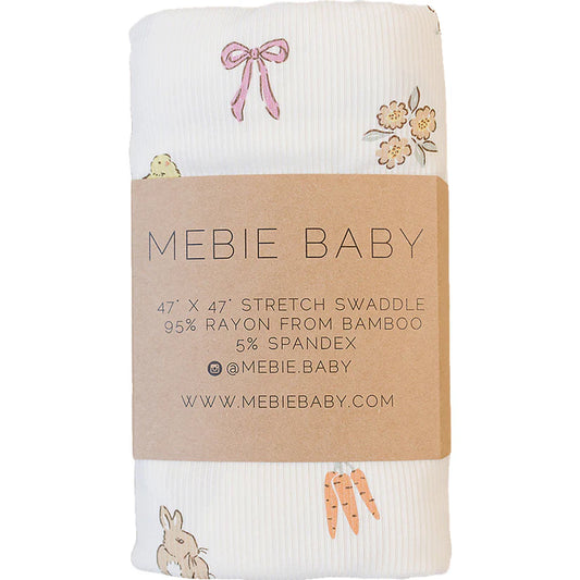 Mebie Baby Easter Ribbed Bamboo Stretch Swaddle