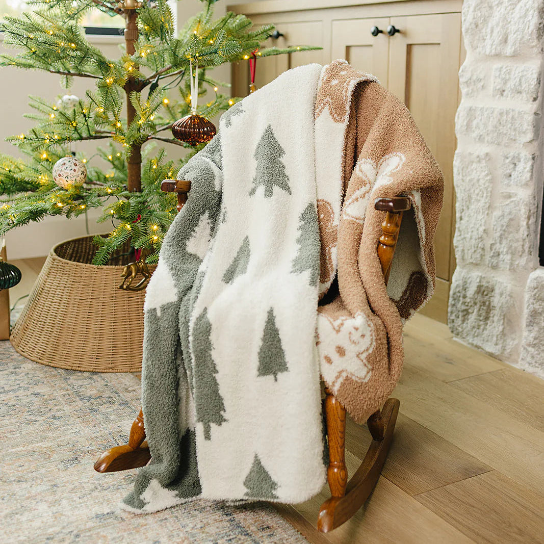 Mebie Baby Plush Blanket - Pines