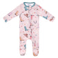 Copper Pearl Zip-Up Footie Pajama - Cheyenne
