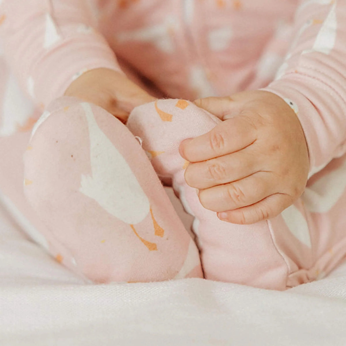 Copper Pearl Zip-Up Footie Pajama - Goosie