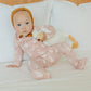 Copper Pearl Zip-Up Footie Pajama - Goosie